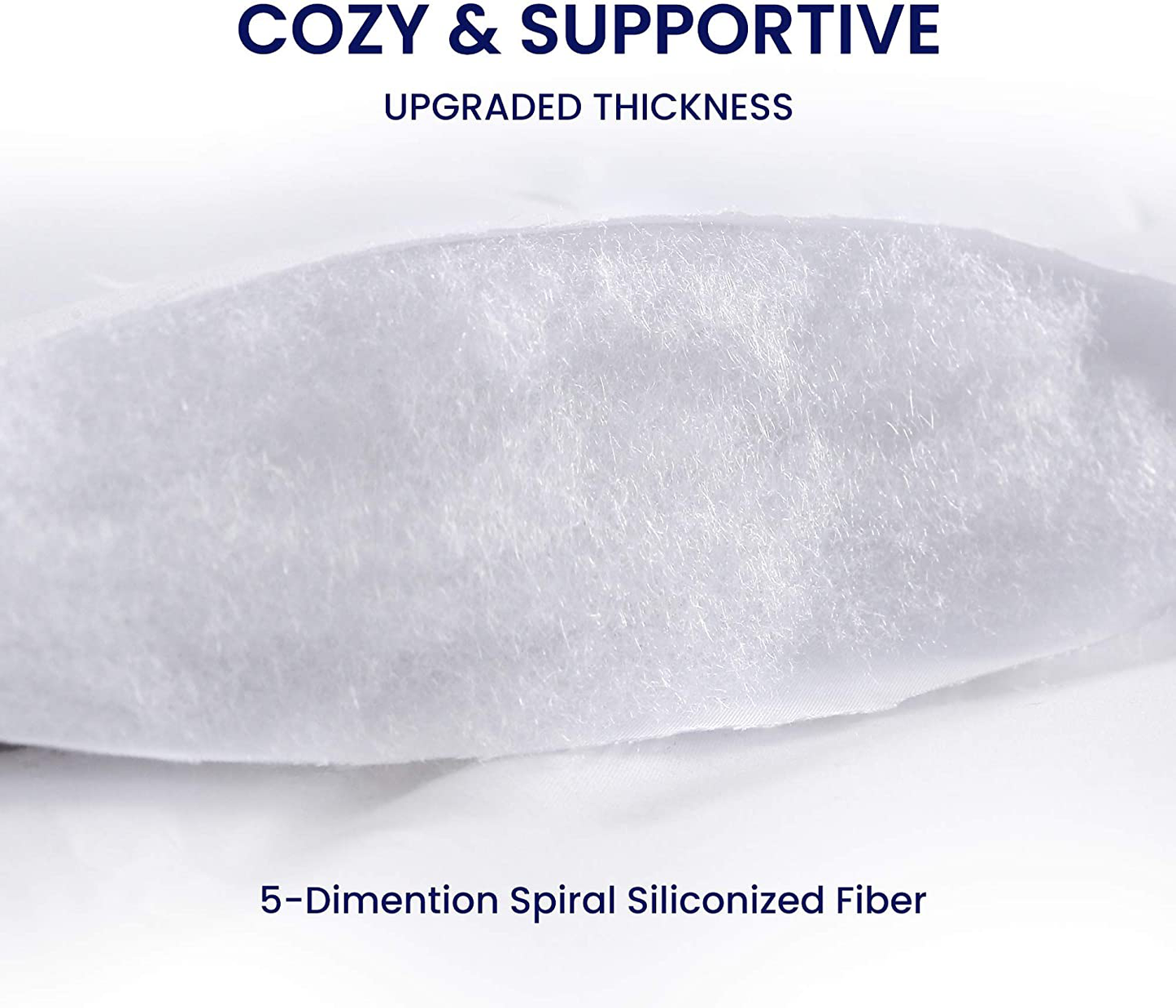 SLEEP ZONE Quilted Mattress Pad Cover - Extra Thick Soft Fluffy Bedding Topper Pillow Top Upto 21 inch Deep Pocket, White, King