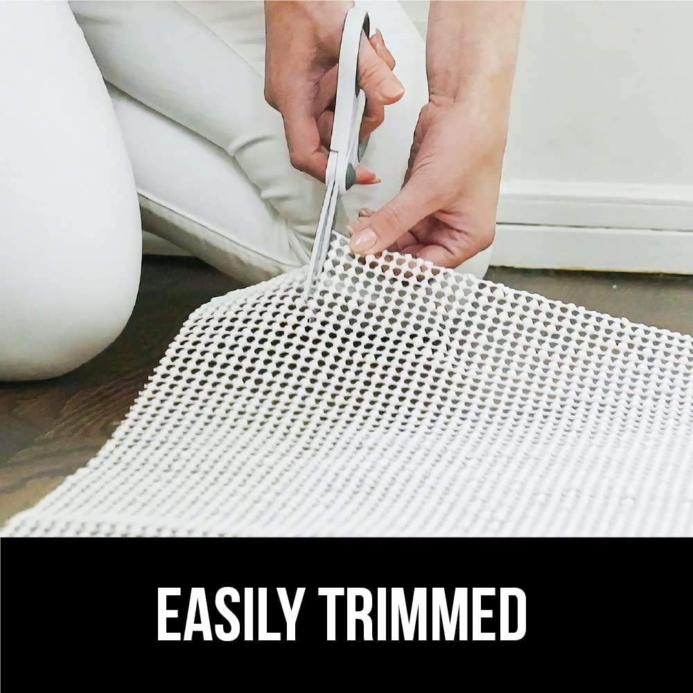 Gorilla Grip Original Extra Strong Rug Pad Gripper, Made in USA, Thick Slip and Skid Resistant Pads for Area Rugs on Hard Floors, Under Carpet Mat Cushion and Hardwood Floor Protection, 2x3 FT