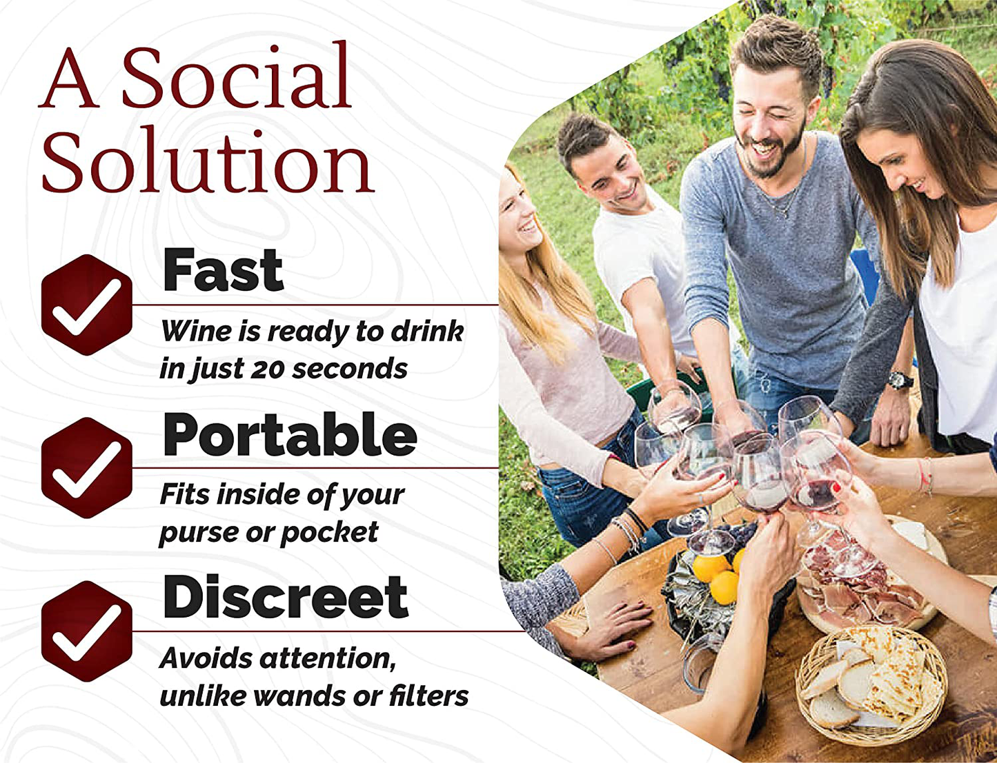 Drop It Wine Drops, 1 Pack - Only Product to Naturally Remove Both Wine Sulfites and Wine Tannins - Can Eliminate Wine Headaches, Wine Allergies and Histamines in 20 Seconds - a Wine Wand Alternative