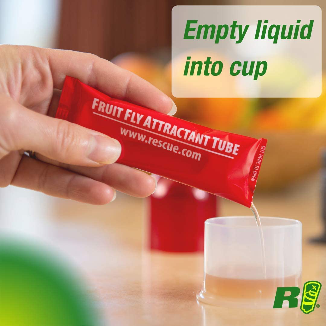 RESCUE! Reusable Fruit Fly Trap with Liquid Attractant
