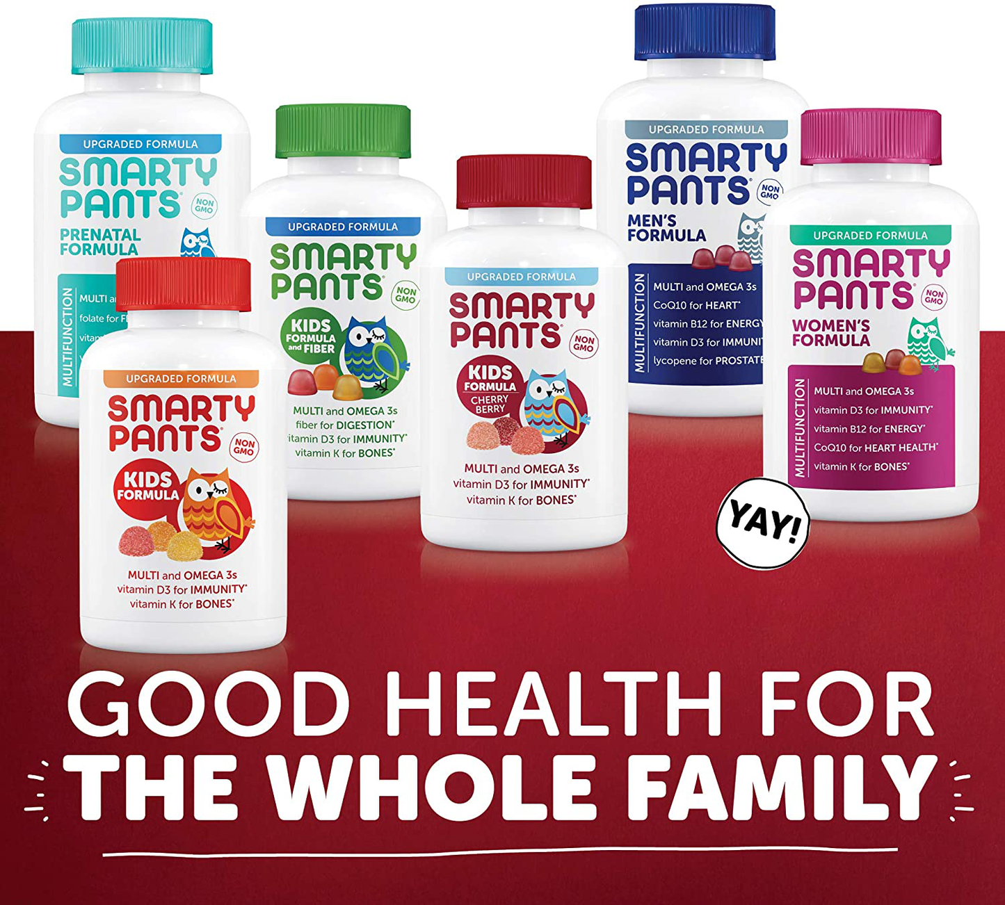 SmartyPants Kids Formula Daily Gummy Multivitamin: Vitamin C, D3, and Zinc for Immunity, Gluten Free, Omega 3 Fish Oil, Vitamin B6, Methyl B12