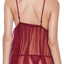 Lingerie for Women Soft Lace Mesh Chemise Adjustable Strap Nightwear Modal Nightgown Boudoir V Neck Sleepwear