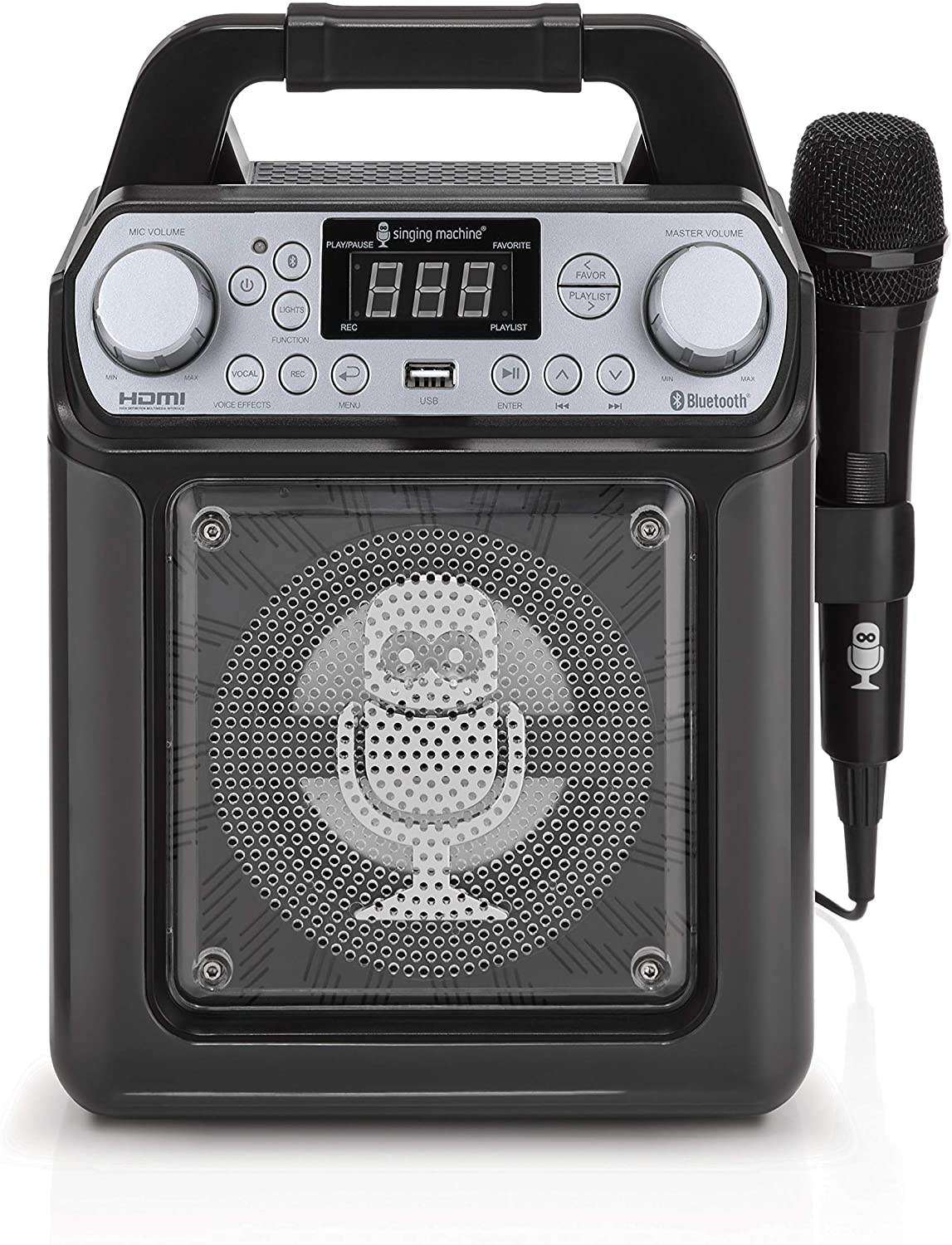 Singing Machine Karaoke System-Portable, Black (SML652BK)