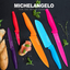 MICHELANGELO Kitchen Knife Set 10 Piece, High Carbon Stainless Steel Kitchen Knives Set, Knife Set for kitchen, Rainbow Knife Set, Colorful Knife Set- 5 Knives & 5 Knife Sheath Covers