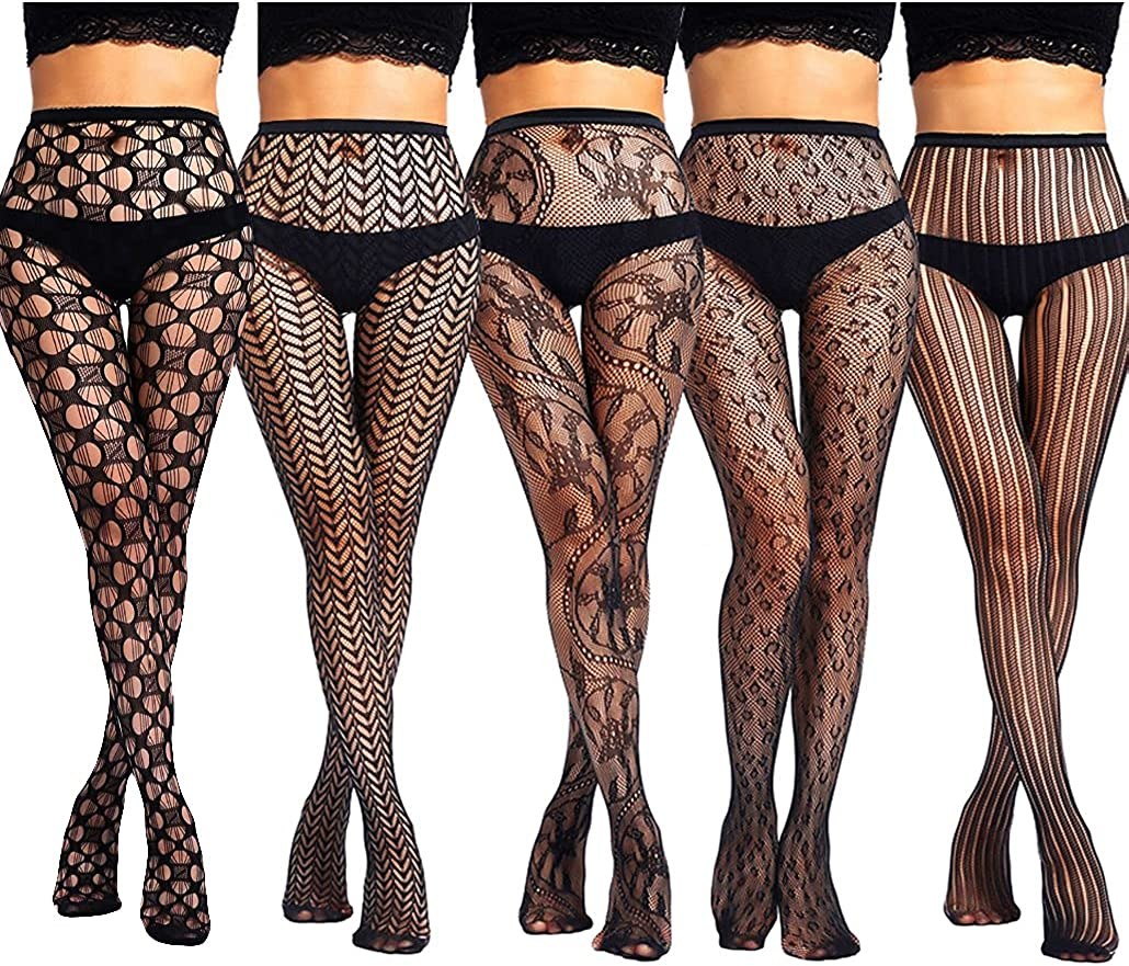 Akiido High Waist Tights Fishnet Stockings Thigh High Stockings Pantyhose