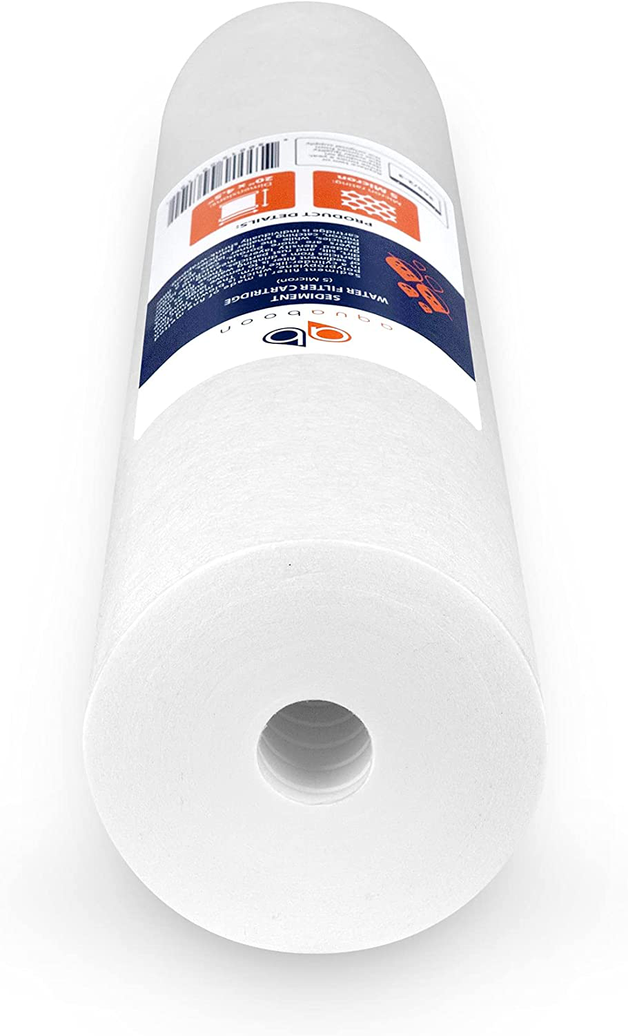 Aquaboon 5 Micron 20" Sediment Water Filter Replacement Cartridge | Whole House Sediment Filtration | Compatible with AP810-2, SDC-45-2005, FPMB5-20, P5-20, FP25B, 155358-43, 2 Pack