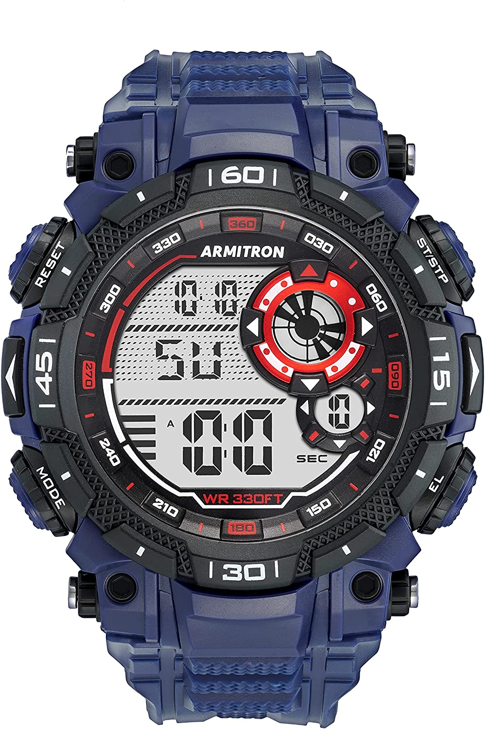 Armi-tron Sport Men's Digital Chronograph Resin Strap Watch