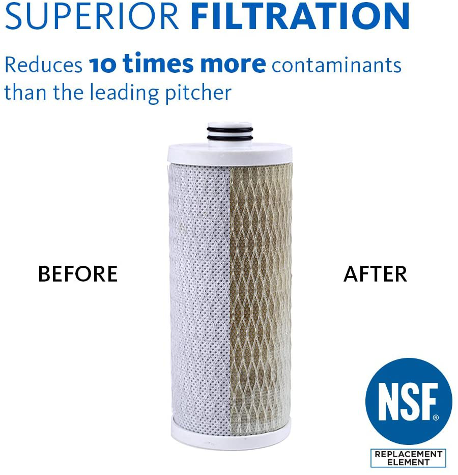 Aquasana AQ-PWFS-R-D Cartridge for Clean Machine Powered Filtration System Replacement Water Filter, 1 Count (Pack of 1), White