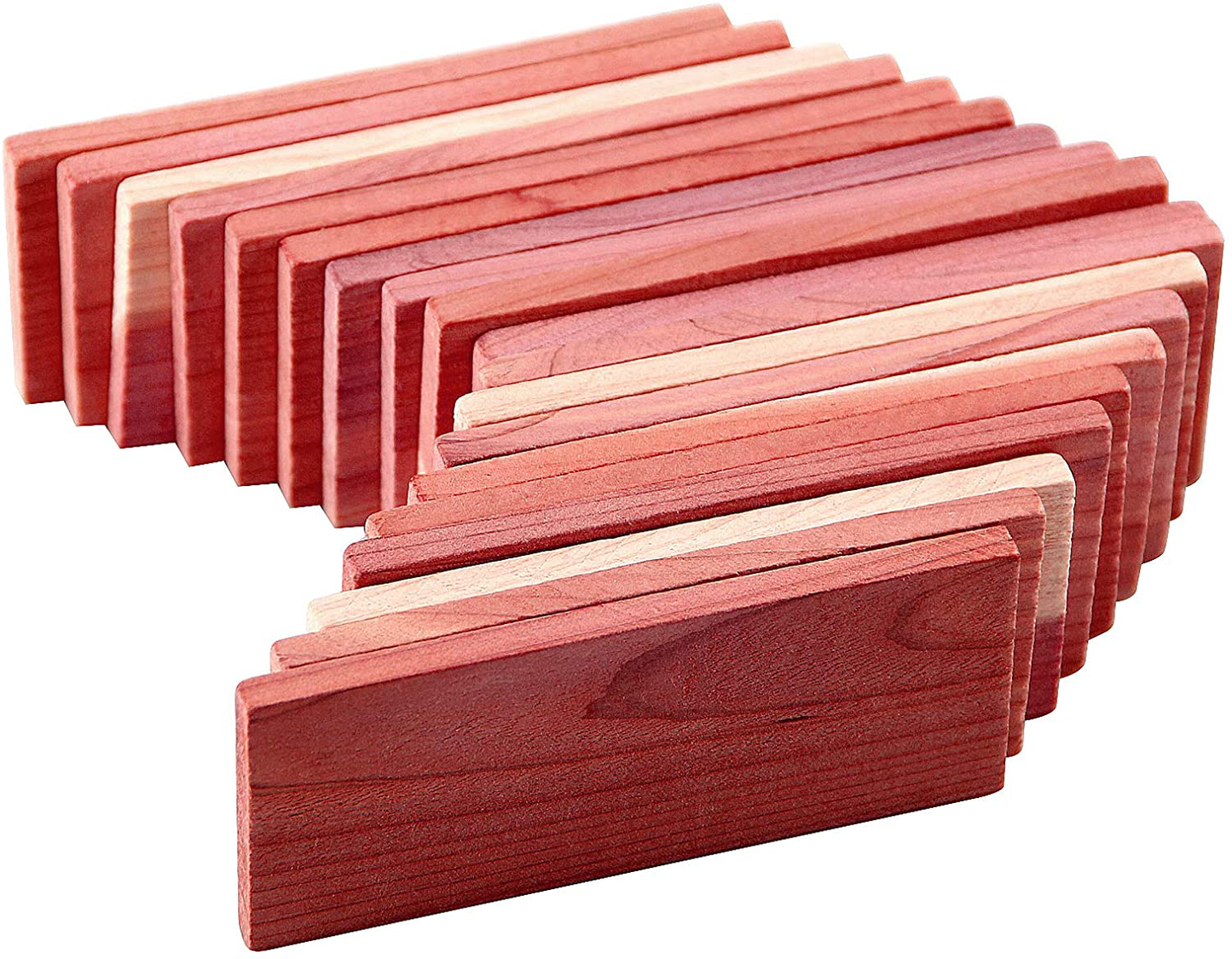 Cedar Space Cedar Blocks for Clothes Storage, 100% Aromatic Red Ceder Blocks, Cedar Planks, Cedar Accessories for Closets Storage, 16 Pcs