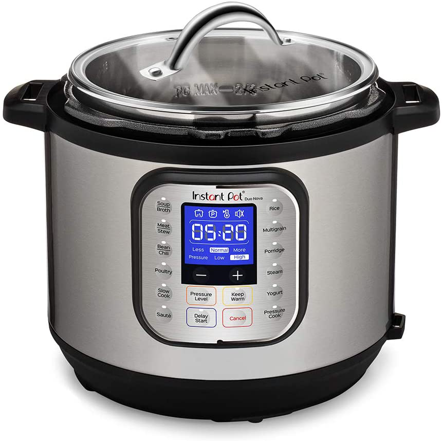 Instant Pot Tempered Glass Lid, 10" Stainless Steel (8 Qt/ 8L model)