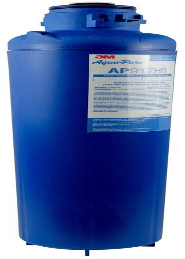 3M Aqua-Pure Whole House Sanitary Quick Change Replacement Water Filter AP917HD, For Aqua-Pure System AP903, Reduces Sediment, Chlorine Taste and Odor