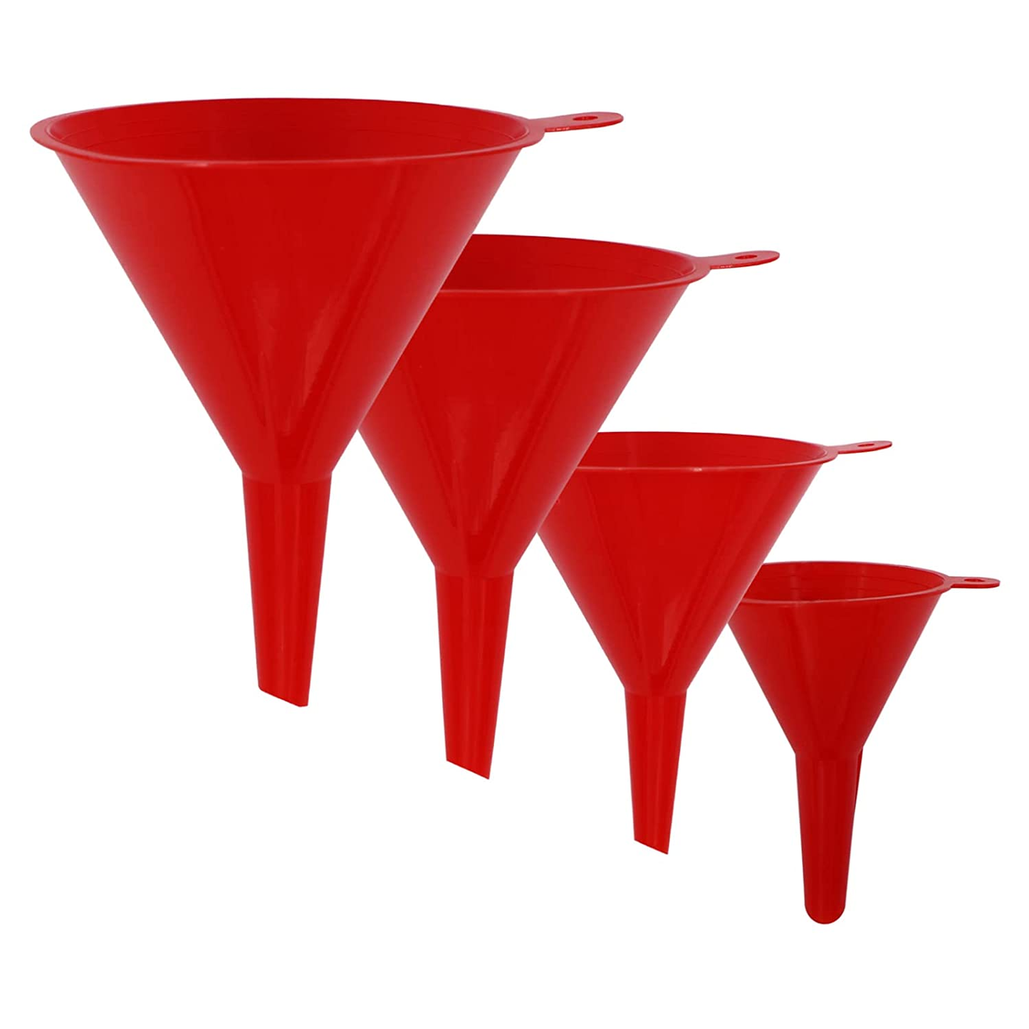 Collapsible Funnels for Kitchen Use, Mini Small Medium and Large 4 Foldable Funnel Sets for Filling Bottles Canning and Jar, Food Kitchen Items, BPA Free, Heat Resistant