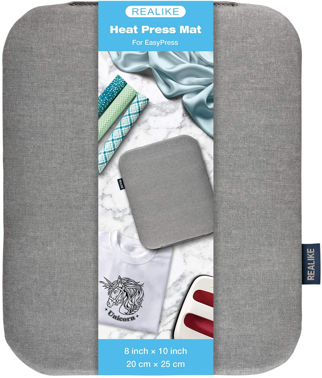 REALIKE Heat Press Mat for Cricut EasyPress Machines Easy Press Mat for HTV Craft Vinyl Ironing Insulation Transfer Projects