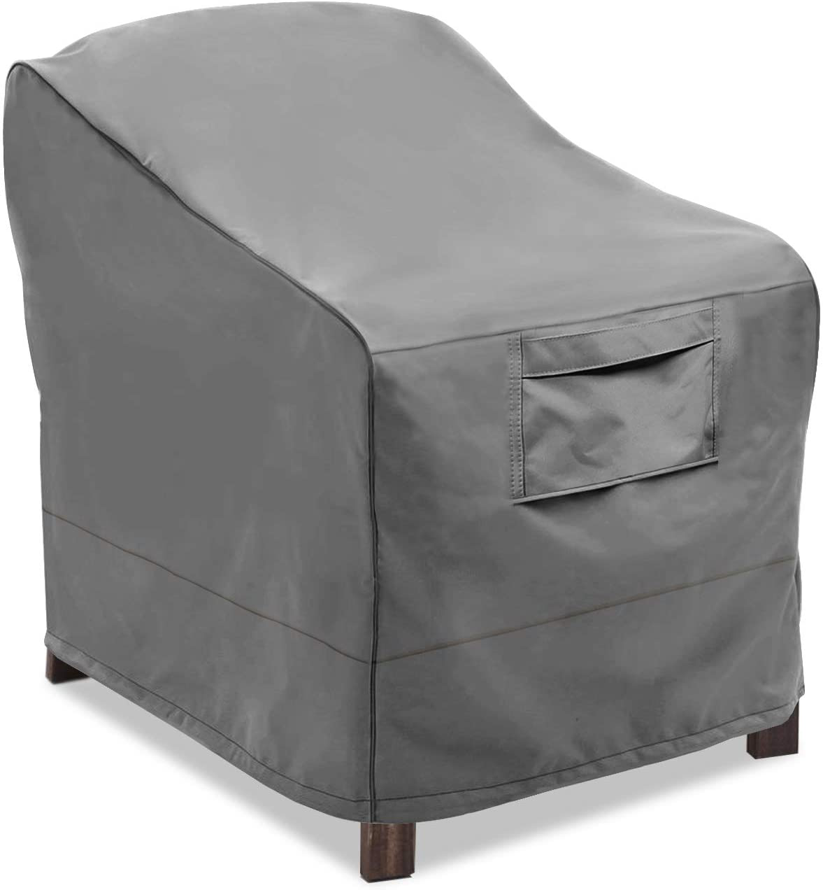 Vailge Patio Chair Covers, Lounge Deep Seat Cover, Heavy Duty and Waterproof Outdoor Lawn Patio Furniture Covers (2 Pack - Large, Grey)
