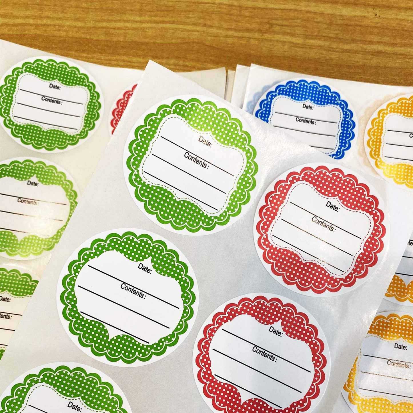 2 Inch Round Canning Labels,Containers Labels,Labels for Mason Jar,Bottles,Writable Food Stickers,Set of 80