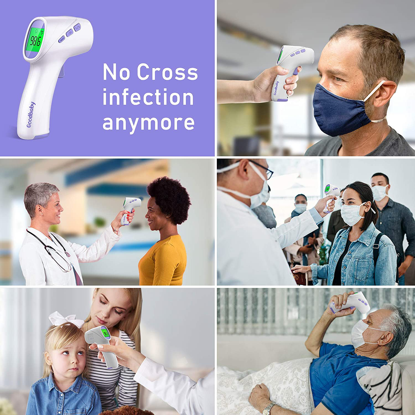 Touchless Thermometer for Adults, Forehead Thermometer and Object Thermometer 2 in 1 Dual-Mode Thermometer with Fast Accurate Results