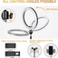 10" Ring Light with Stand, Led Light Ring, Selfie Light Ring with 58'' Extendable Tripod Stand for Live Stream,Youtube, Video, Makeup, Photography, Wireless Remote Control, 3 Light Modes &10 Brightness 