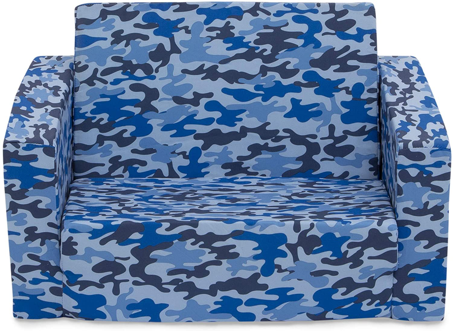 Delta Children Cozee 2-In-1 Convertible Sofa to Lounger - Comfy Flip Open Couch/Sleeper for Kids