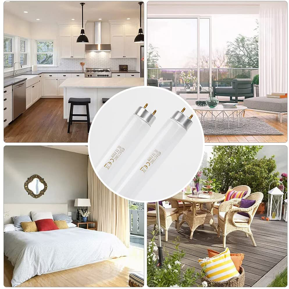 2 Pack Replacement 10W UV Light Bulb for 20W Electric Bug Zapper,13inch 10W Replacement UV T8 Mosquito Zapper Lamp Bulb Light Ultraviolet Tube,Bug Zapper Bulb for 20 Watt Mosquito Insect Killer