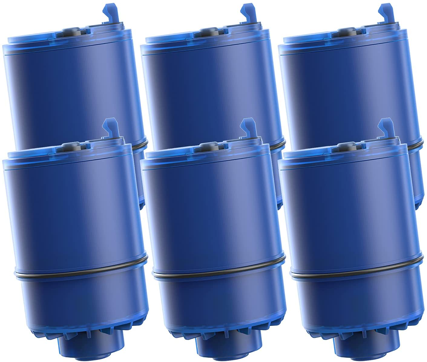 AQUACREST RF-9999 NSF Certified Water Filter, Replacement for Pur RF9999 Faucet Water Filter, Pur Faucet Model FM-2500V, FM-3700, PFM150W, PFM350V, PFM400H, PFM450S, Pur-0A1 (Pack of 6)