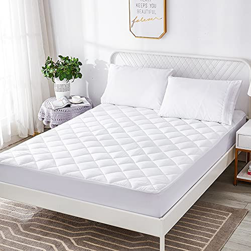 Uraclaire Mattress Topper Cover with 8-21'' Deep Pocket,Cooling Mattress Pad ,Ultra Soft Quilted Fitted Breathable Fluffy Microfiber Mattress Protector(Full)