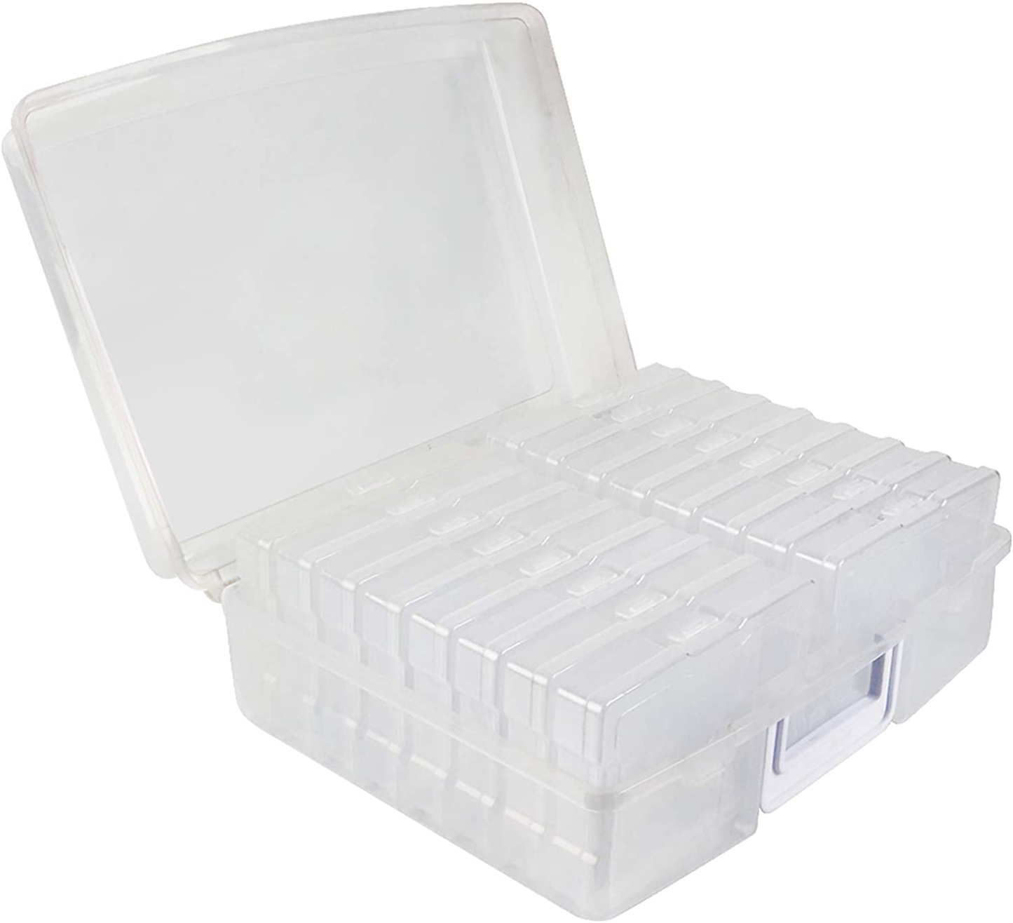 Photo Case 4" x 6" Photo Box Storage - 16 Inner Photo Keeper Photo Organizer Cases Photos Storage Containers Box for Photos