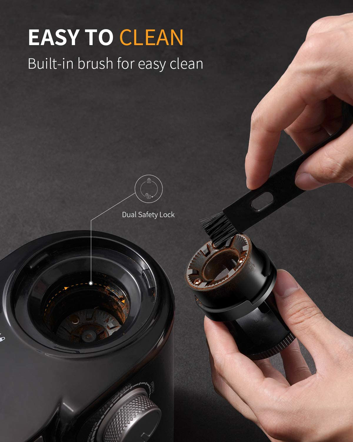 SHARDOR Electric Burr Coffee Grinder 2.0, Adjustable Burr Mill with 16 Precise Grind Setting for 2-14 Cup, Black