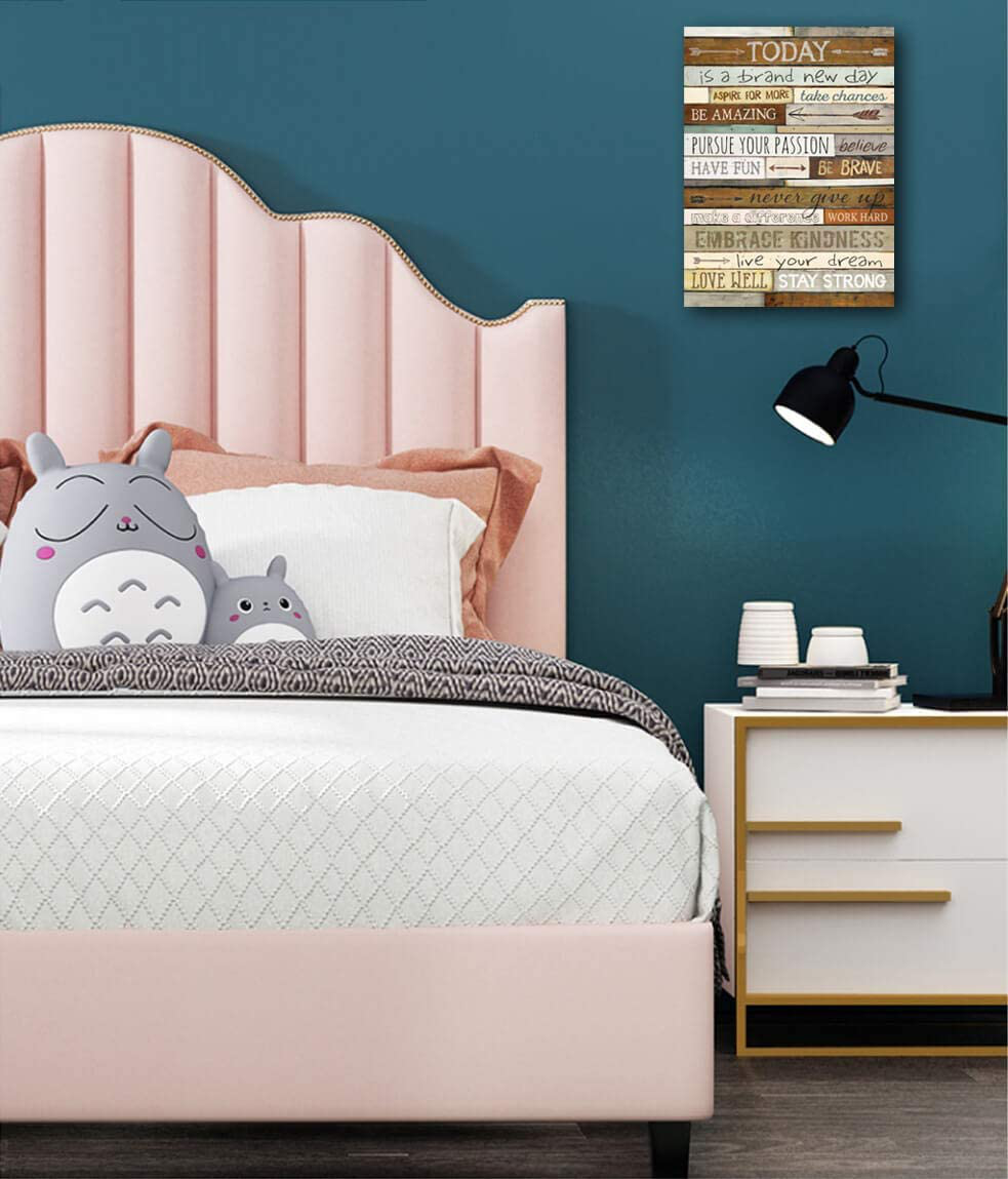 Inspirational Wall Art with Office Wall Decor for Bedroom Teen Girl Wall Pictures for Living Room Wall Decor for Bedroom Word Artwork for Home Walls Teenage Girl Room Decor 12x16