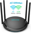 AC1200 Smart Wifi Router Dual Band Wireless Internet Router for Home,4 High-Performance Antennas for Strong Signal,Gigabit WAN Ports Wi-Fi Router,Supports Guest Wi-Fi,Wisp and AP Mode