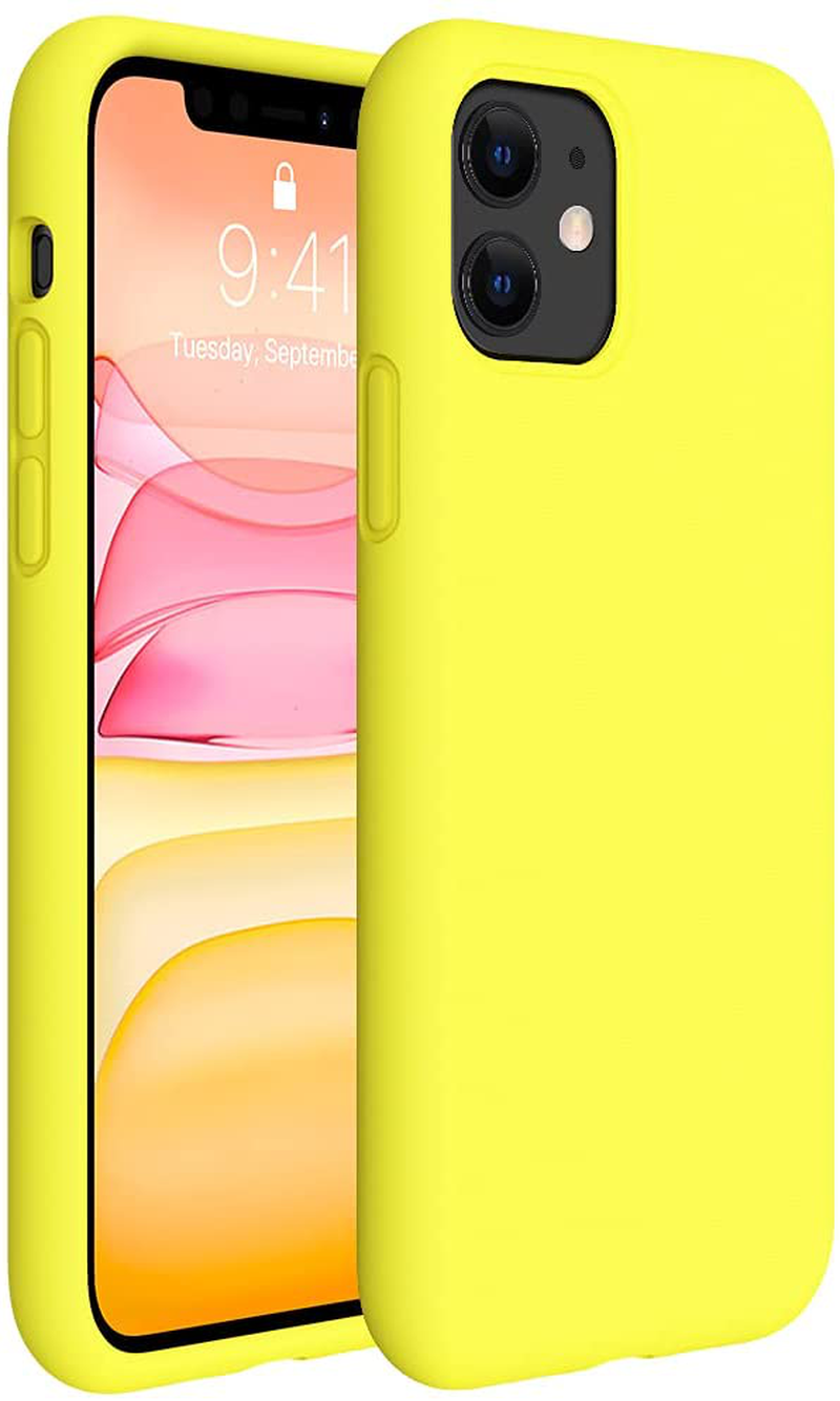 Gel Rubber Full Body Protection Cover Case Drop Protection Case Liquid Silicone Case Compatible with iPhone 11 6.1 inch