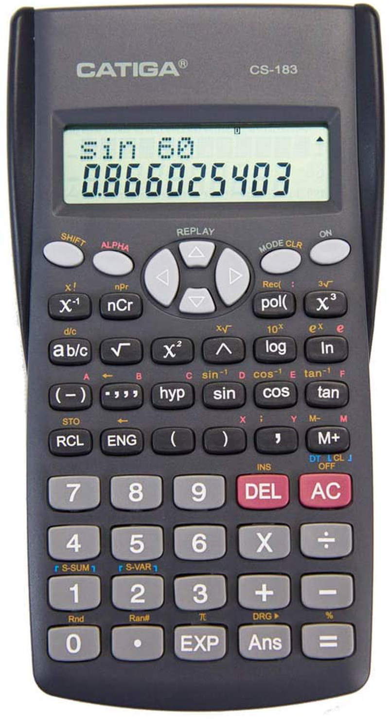 Scientific Graphic Calculator - CATIGA CS121 - Scientific and Engineering Calculator - Programmable System (Black)