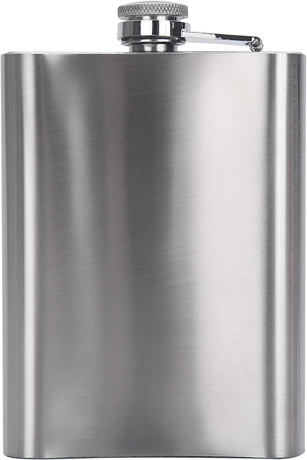 TUGG Ozark Trail 7.5Oz Stainless Steel Flask with Attached Cap and Easy-Pour Funnel (Take Me to the Trail)