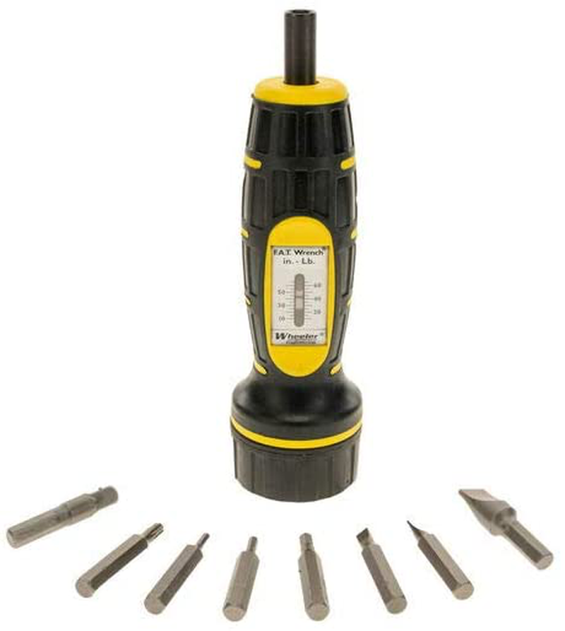 Wheeler Manual Firearms Accurizing Torque Wrench with Inch/Pounds Measurement, Bits and Storage Case for Scope Mounting, Gunsmithing and Maintenance