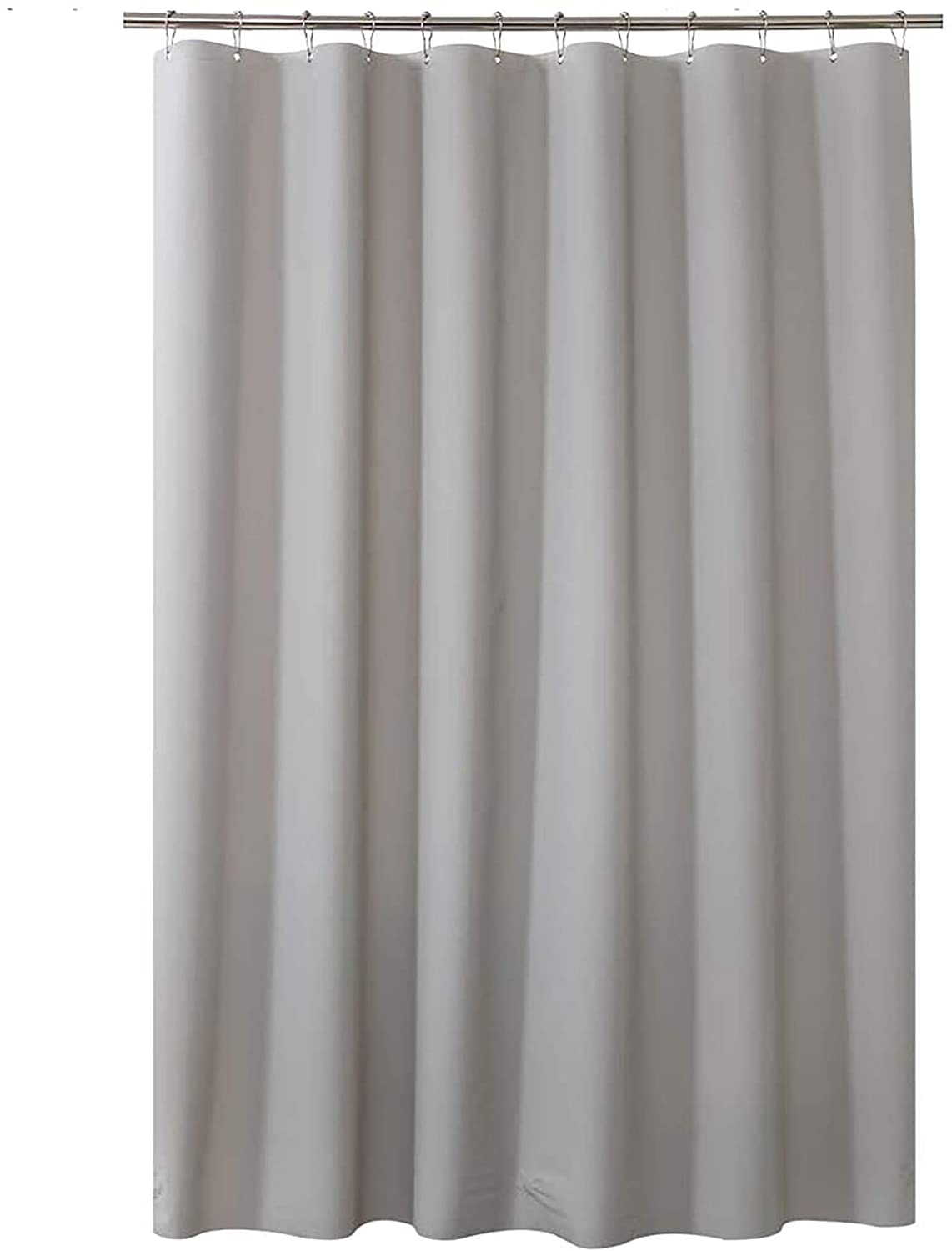 AmazerBath Plastic Shower Curtain Liner, Thick Bathroom Shower Curtains with Heavy Duty Clear Stones and Grommet Holes