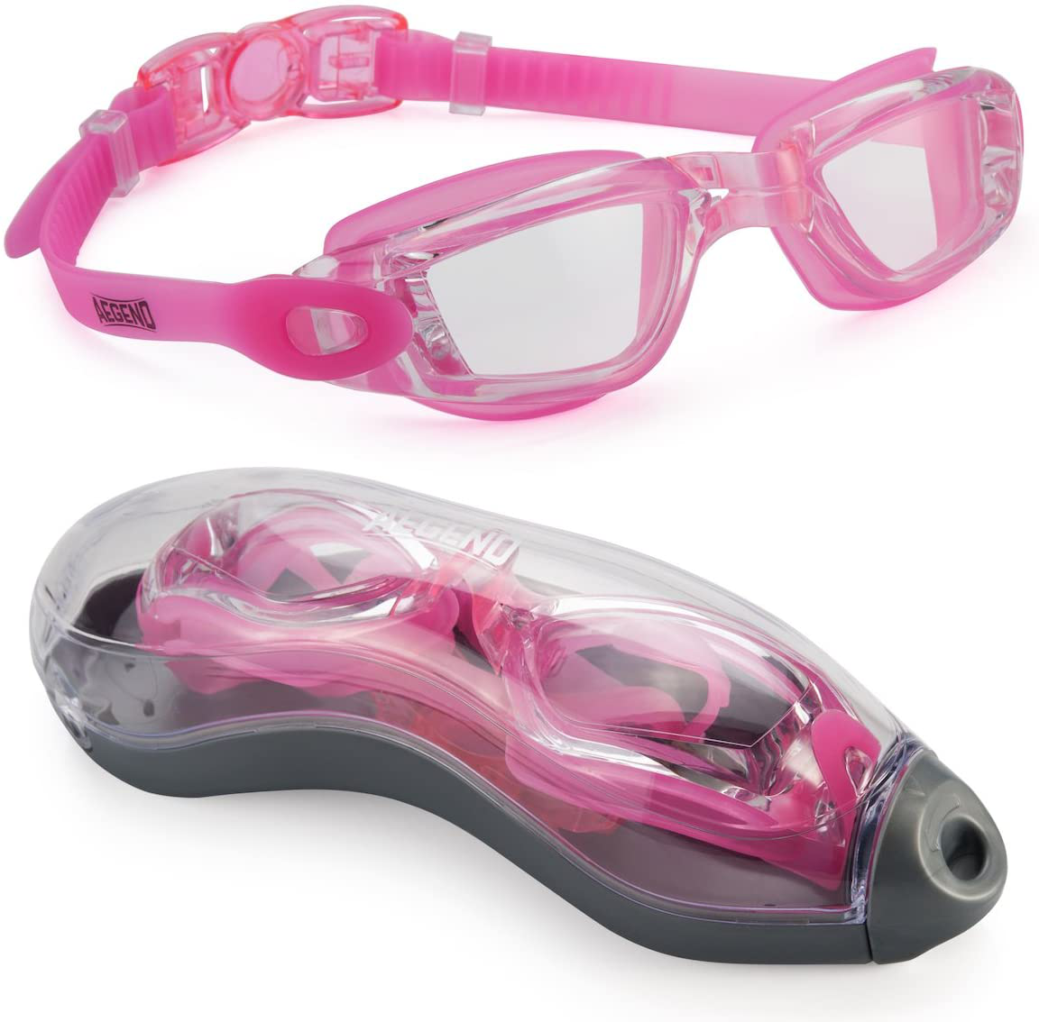Aegend Swim Goggles, Swimming Goggles No Leaking Anti Fog Adult Men Women Youth