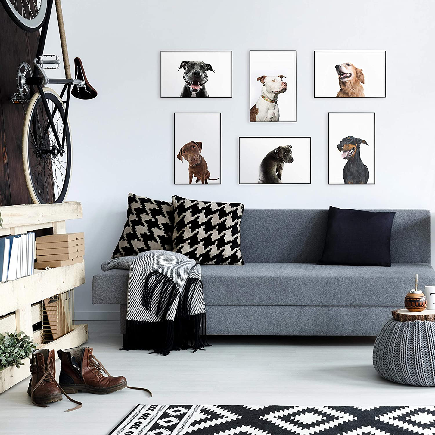 MCS Format Frames, 6 x 8 in, Black, 6 Count