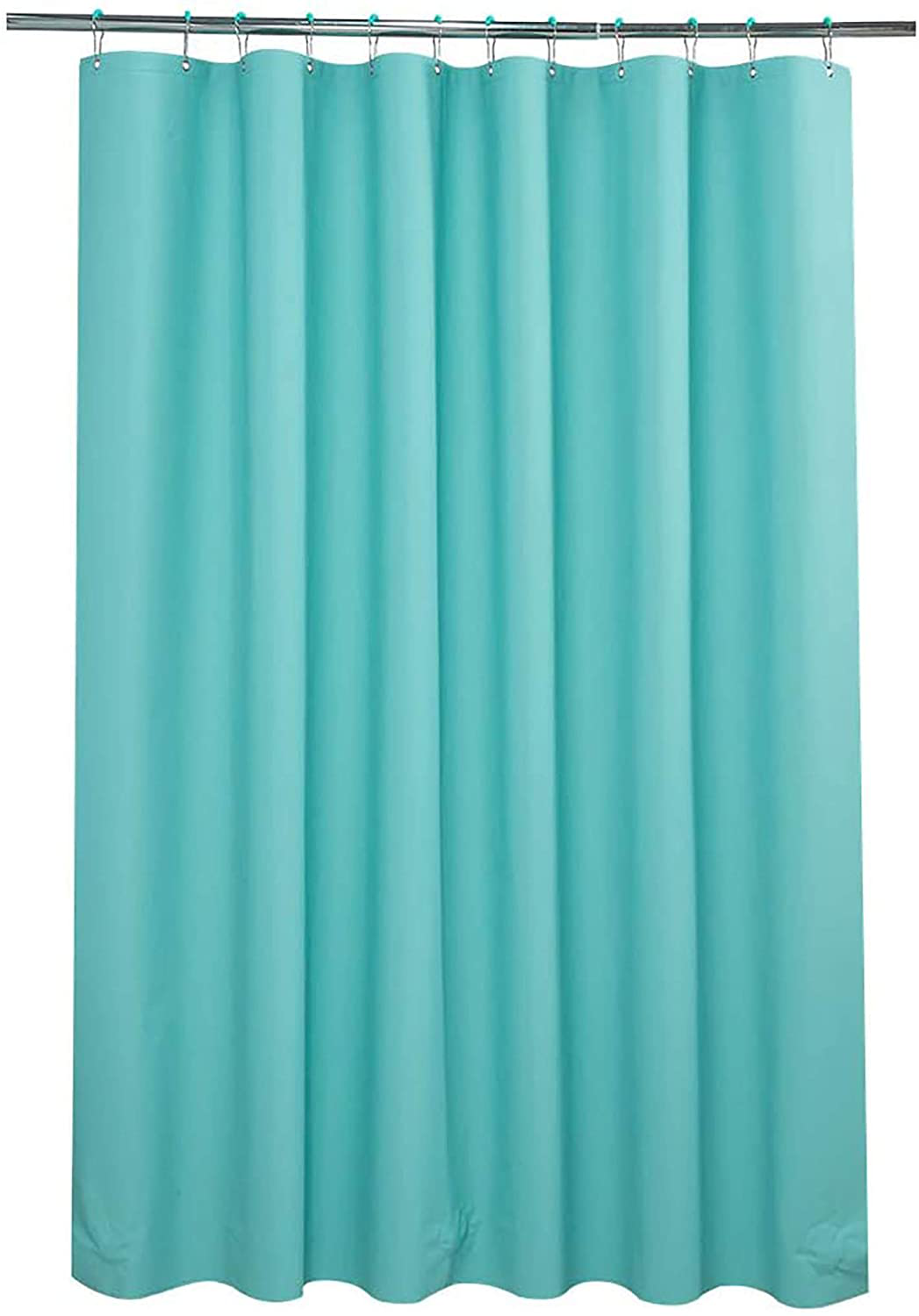 AmazerBath Plastic Shower Curtain Liner, Thick Bathroom Shower Curtains with Heavy Duty Clear Stones and Grommet Holes