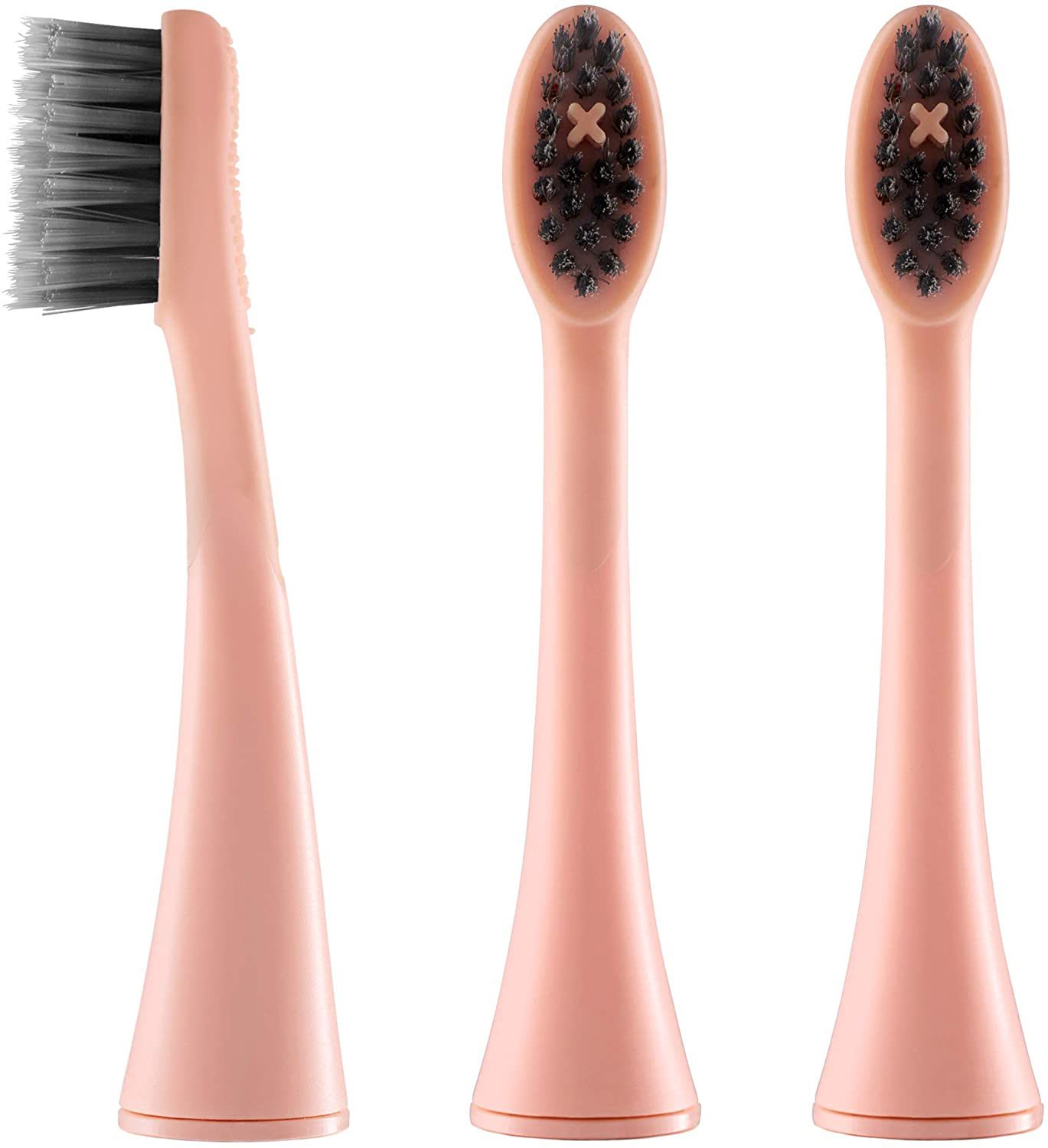 BURST Replacement Electric Toothbrush Heads, Charcoal Bristles, BURST Sonic Toothbrush Compatible, Deep Clean, Healthier Smile, 3pk