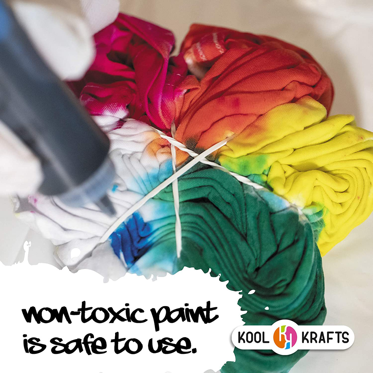 Tie Dye Kit - Tie Dye Kits for Kids - Includes 4 White T-Shirt - 12 Large Colors Tie Dye - Tie Dye Kits for Adults