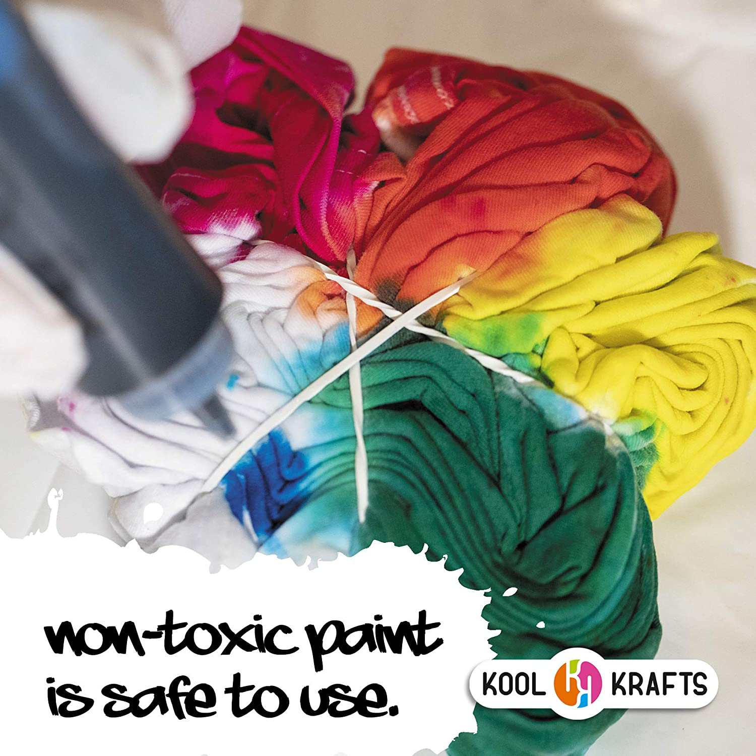 Tie Dye Kit - Tie Dye Kits for Kids - Includes 4 White T-Shirt - 12 Large Colors Tie Dye - Tie Dye Kits for Adults