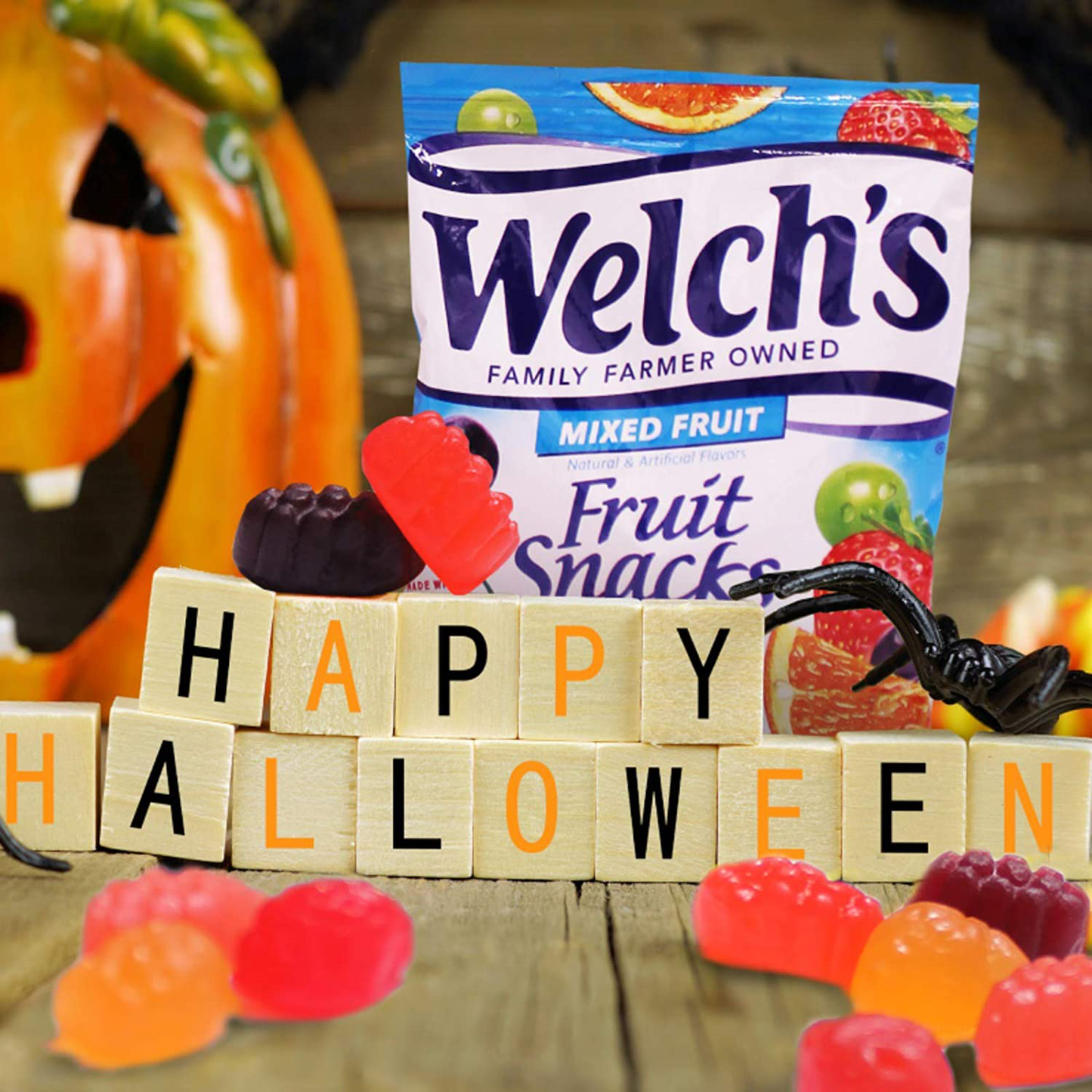 Welch's Fruit Snacks, Mixed Fruit, Gluten Free, Bulk Pack, 0.9 oz Individual Single Serve Bags (Pack of 40)