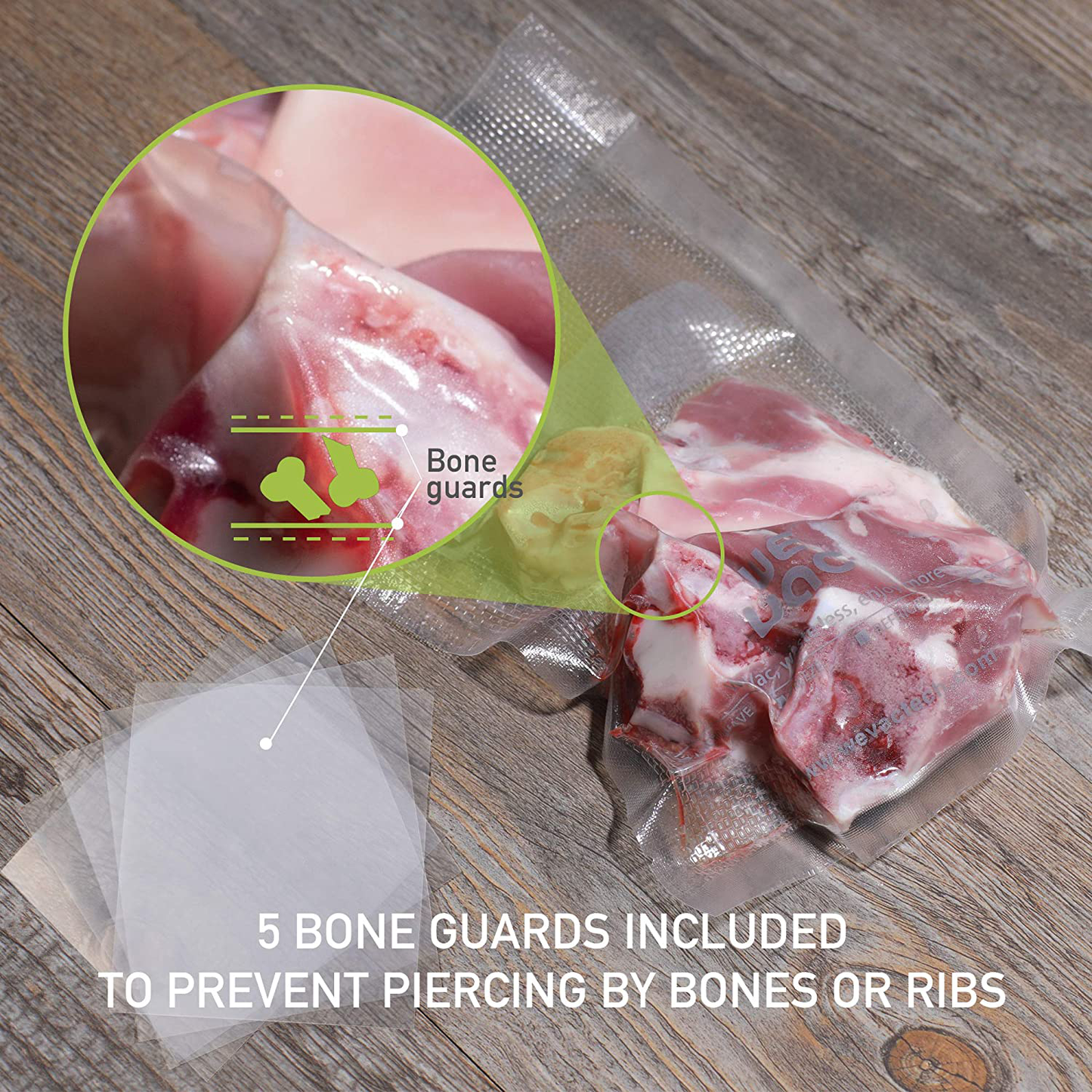 Wevac Vacuum Sealer Bags Food Saver, Seal a Meal, Weston. Commercial Grade, BPA Free, Heavy Duty, Great for vac storage, Meal Prep or Sous Vide