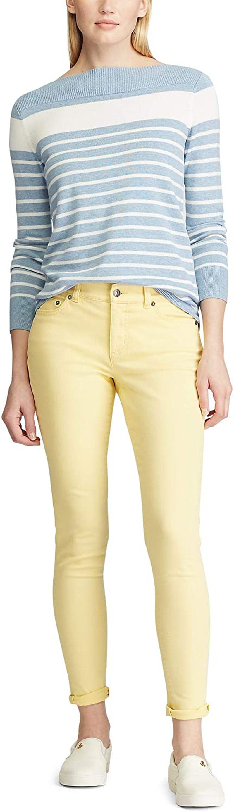Chaps Women's Premium Stretch Comfort Skinny Fit Ankle Length Pants