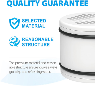 Waterdrop WHR-140 Shower Head Water Filter, Replacement for Culligan ISH-100, WHR-140, WSH-C125, HSH-C135, with Advanced KDF Filtration Material, Pack of 3