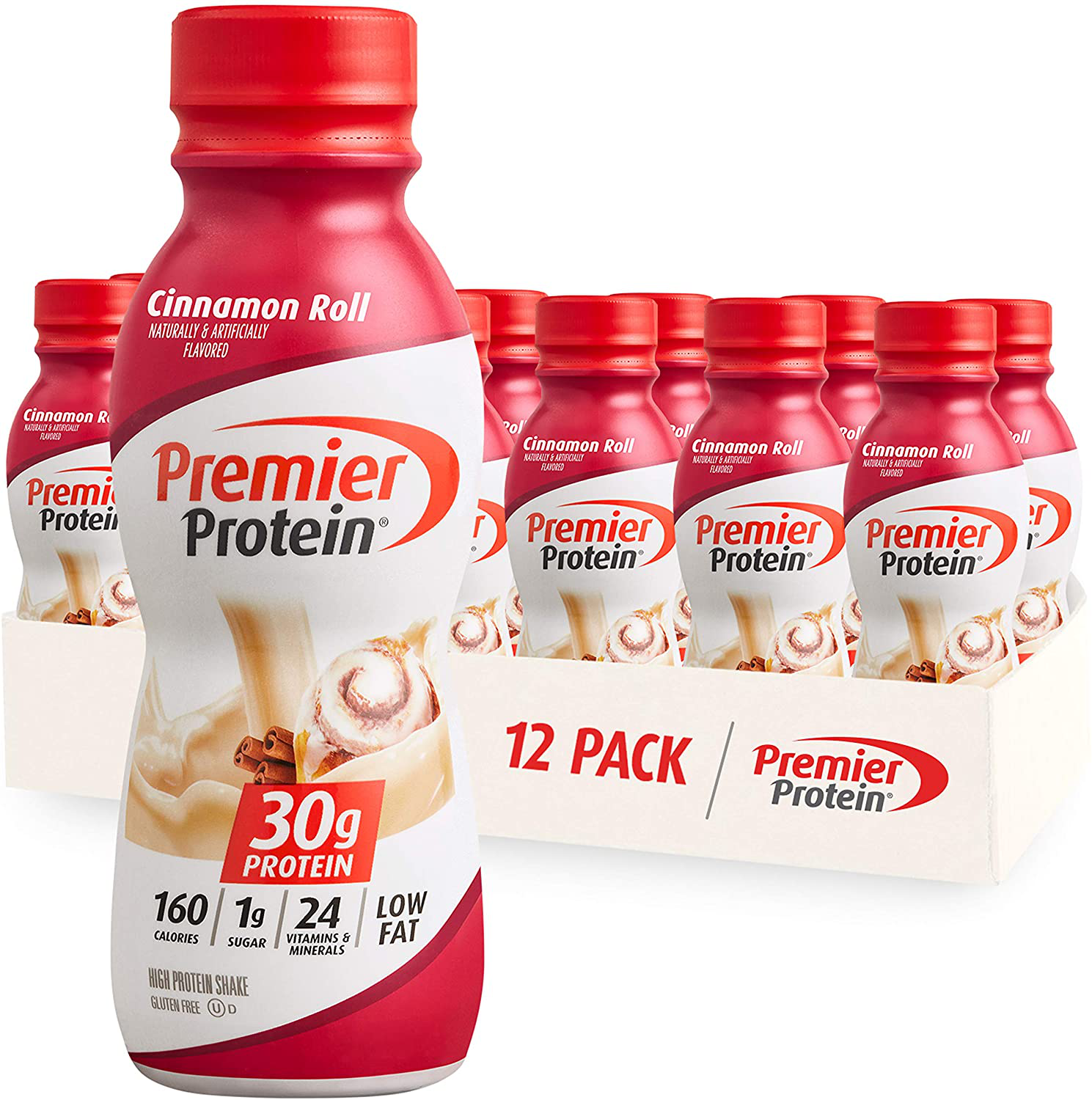 Premier Protein Shake 30g Protein, 1g Sugar, 24 Vitamins & Minerals, Nutrients to Support Immune Health, 12 Pack, 138.0 Fl Oz
