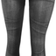 CLOYA Women's Denim Print Fake Jeans Seamless Fleece Lined Leggings, Full Length