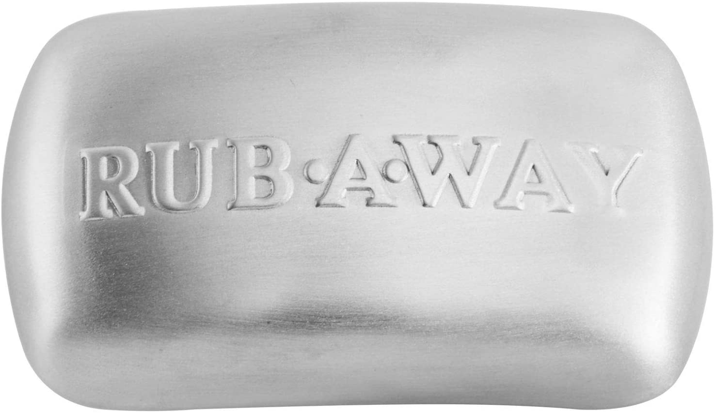 Amco 8402 Rub-A-Way Bar Stainless Steel Odor Absorber, Single, Silver