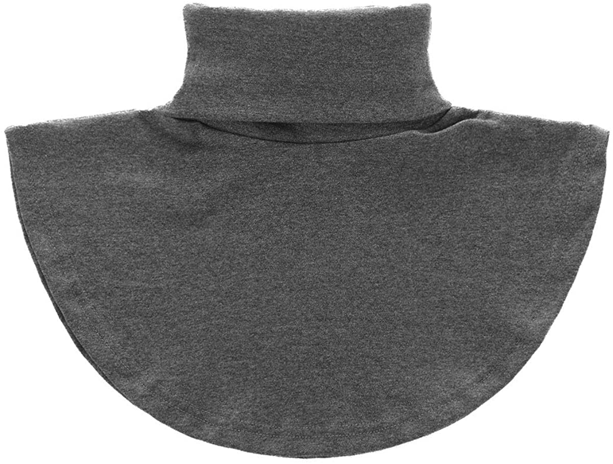 YOOJIA Womens Fake Collar Faux Turtleneck Neck Dickey Detachable Mock Half Top Blouse Collar Cotton Neck Warm Cover