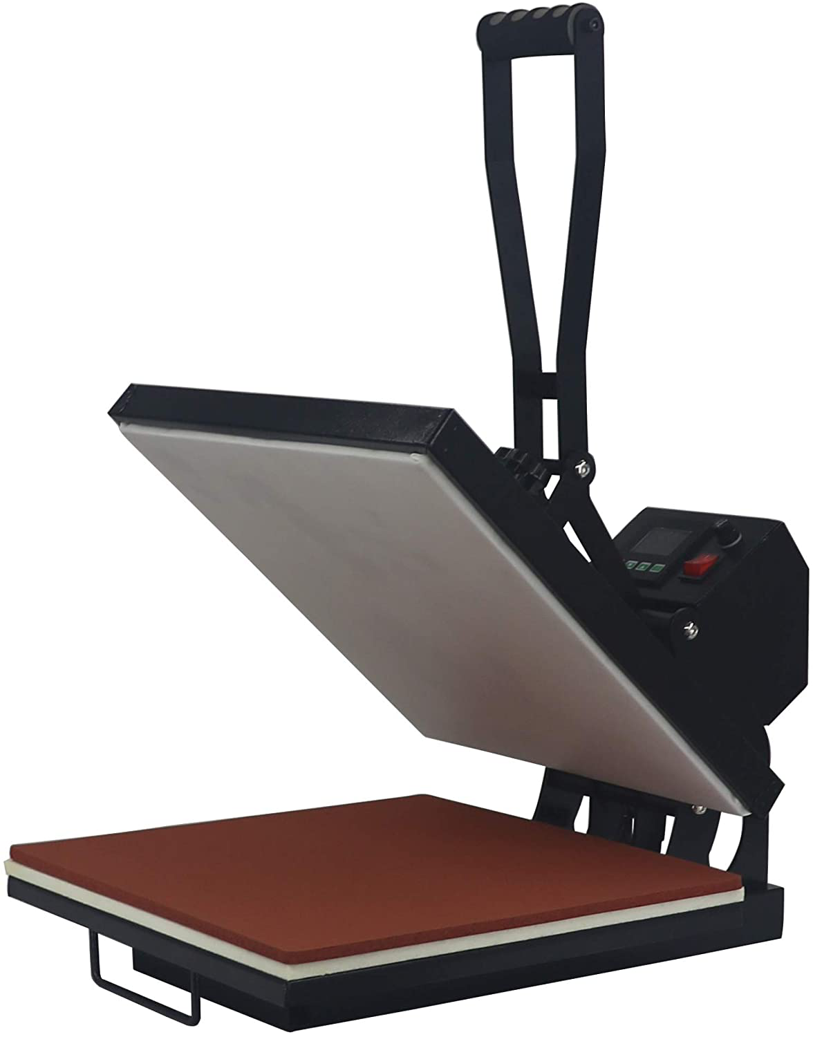 RoyalPress 15" x 15" Color LED Industrial-Quality Digital Sublimation Heat Transfer Machine T-Shirt Heat Press Machine, 15" x 15", Black