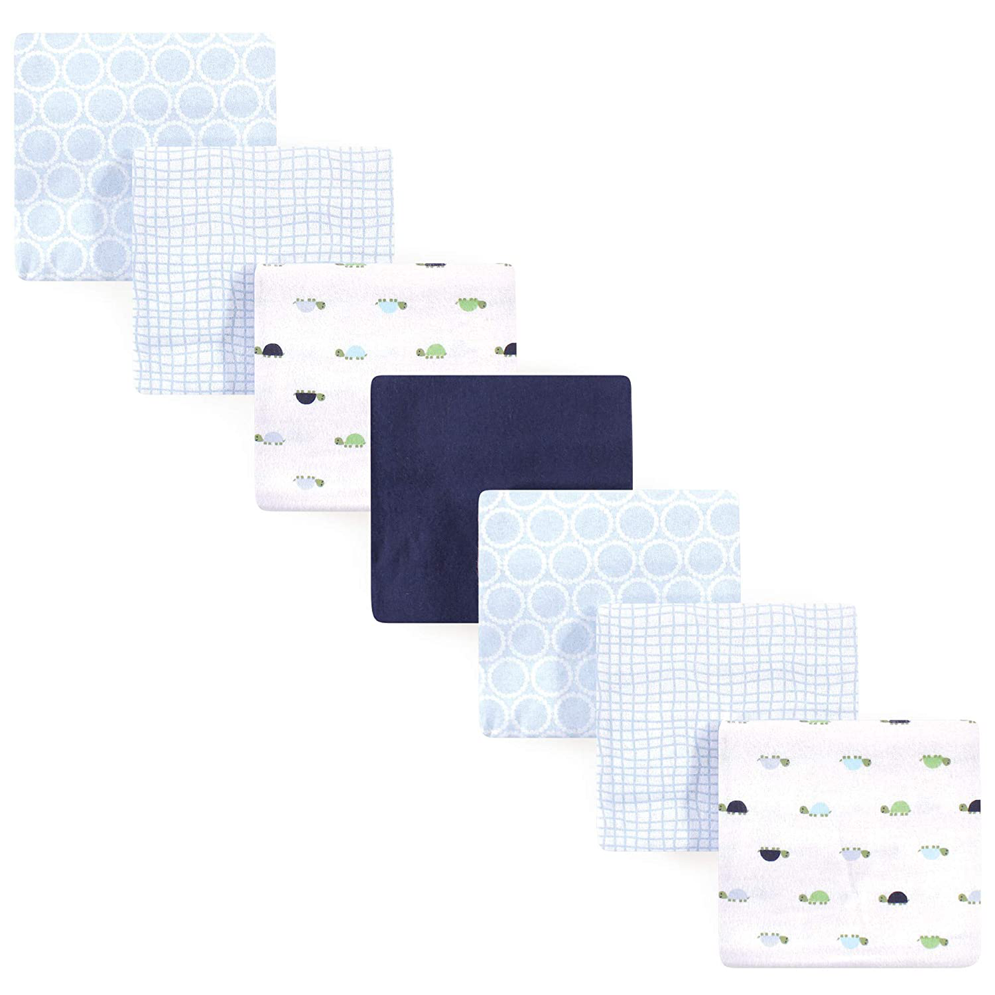 Luvable Friends Unisex Baby Cotton Flannel Receiving Blankets Bundle, Abc, One Size